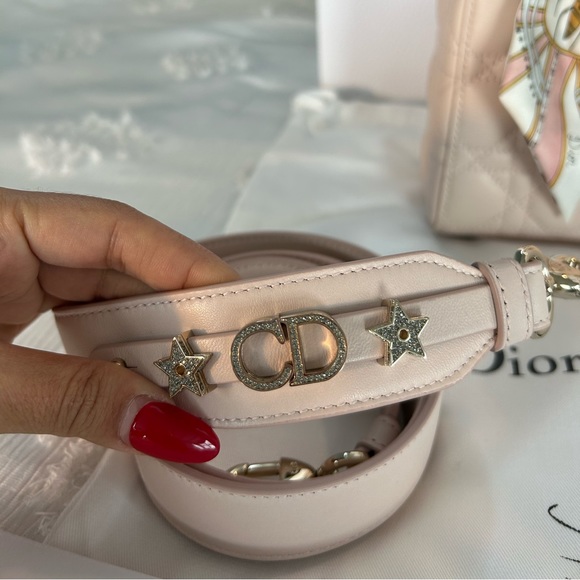 100% AUTHENTIC POWDER PINK SMALL LADY DIOR MY ABCDIOR BAG - Picture 4 of 14